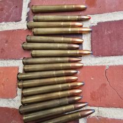 16 balles calibre 9,3X74R