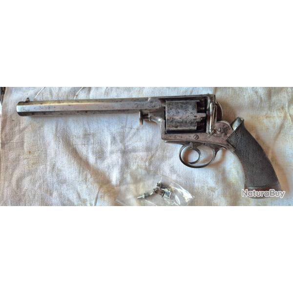 Revolver ADAMS 1851 premier modele calibre 38 bore ou 12,6mmParfait tat d'origine