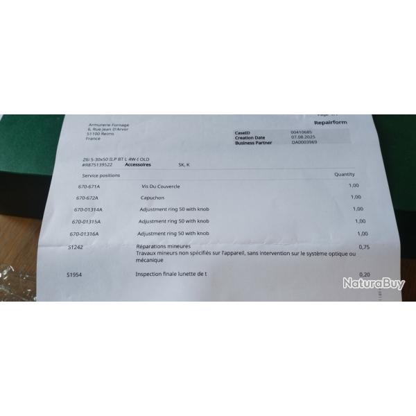 Optique Swarovski z6i  5-30+50 PBt l 4w-1