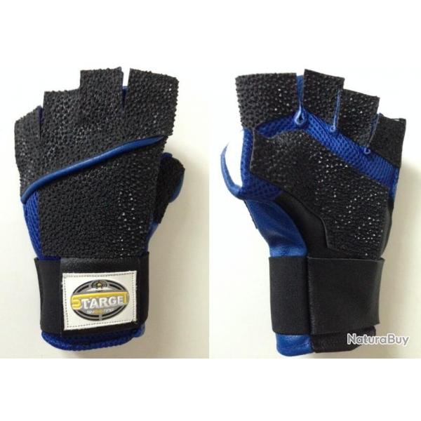 Gant de tir coup STARGET Shooting Bleu noir pour tireur gaucher