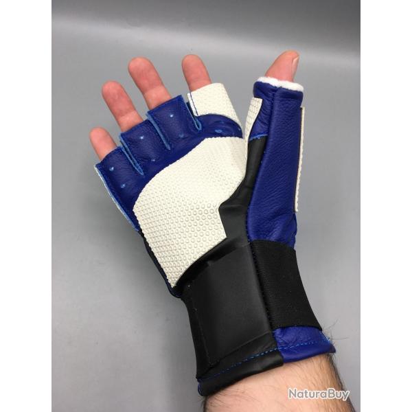 Gant de tir coup STARGET pour tireur gaucher Blanc et bleu