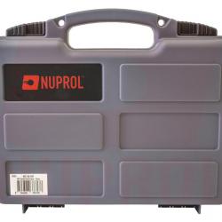 Mallette de transport NUPROL Grey pour Pistolet / Revolver avec mousse prédécoupée