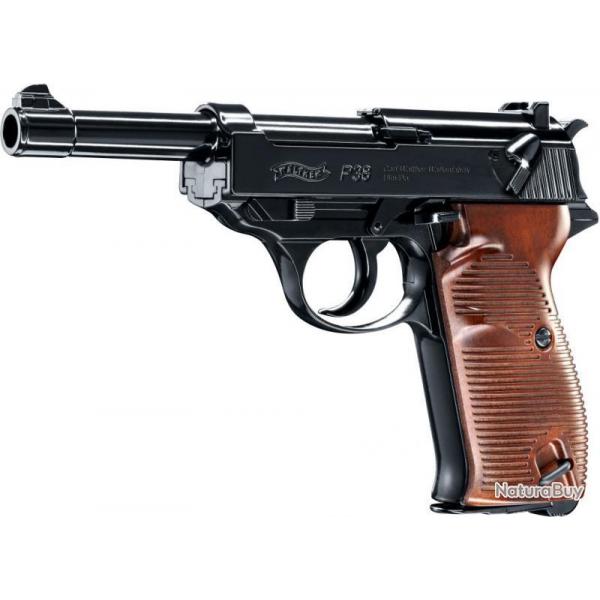 Pistolet  plombs CO2 Calibre 4.5mm Walther P38 Mtal
