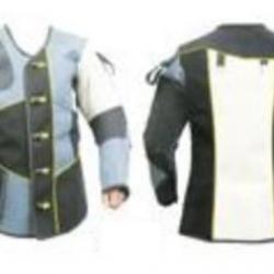 Veste de tir gaucher Starget Shooting noire grise blanche jaune