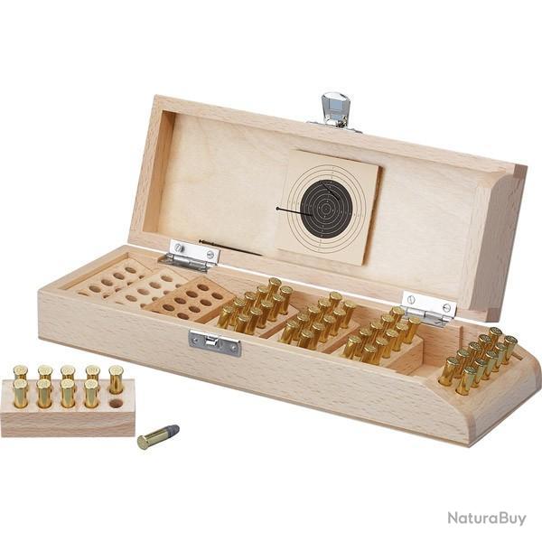 Bote de rangement Gehmann en bois pour munitions 22Lr