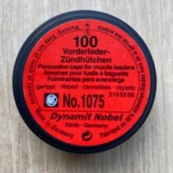 Amorces poudre noire RWS 1075 par 100