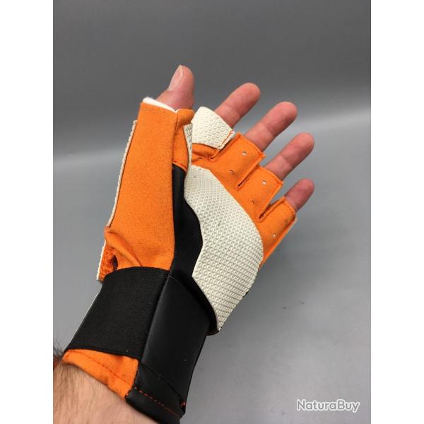 Gant de tir coup STARGET Orange Blanc pour tireur droitier