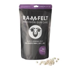 500 Tampons de nettoyage Ramfelt Calibre 9mm