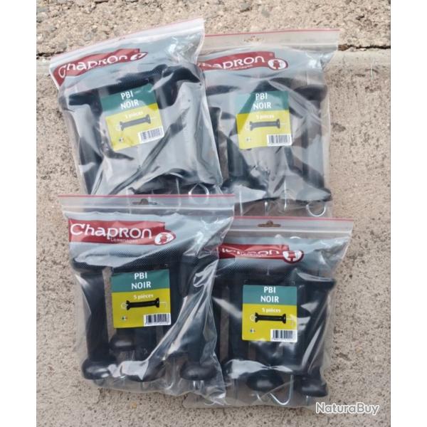 Lot de 20 poignes pbi Chapron pour clture lectrique