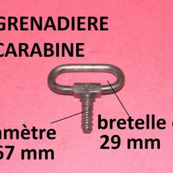 grenadière de crosse carabine dia filetage 5.67 mm bretelle 29 mm - VENDU PAR JEPERCUTE (J3A62)