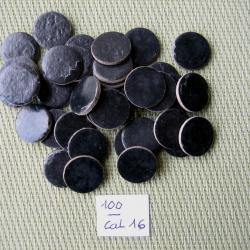 100 cartons noirs cal 16