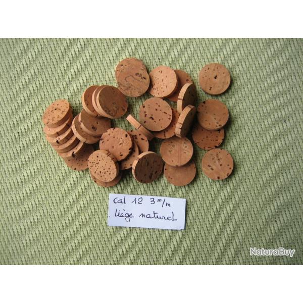 Rares...  Rondelles lige naturel p 3 mm cal 12