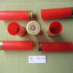 81 douilles plastique culot 8 mm amorces CX 2000 cal 12/70