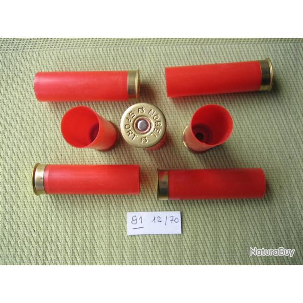 81 douilles plastique culot 8 mm amorces CX 2000 cal 12/70