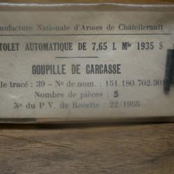 Sachet de 5 goupilles de carcasse de PA 35 S, fabrication Manufacture de Chatellerault