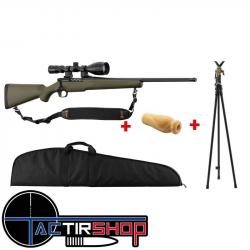 Pack Carabine Mossberg Patriot Green .243 Win spécial renard