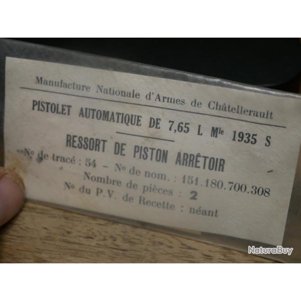 Sachet de 2 ressorts de piston Arrtoir de PA 35 S
