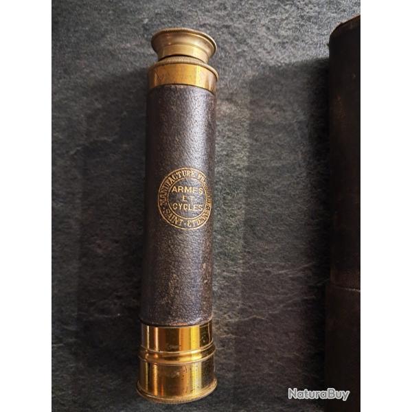 ancienne longue vue chasse manufrance armes et cycles  saint tienne