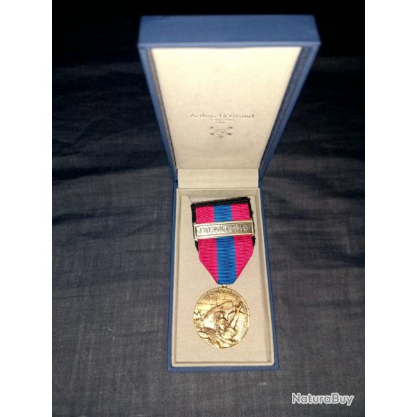 Mdaille pendante DefNat Bronze - Agraffe infanterie