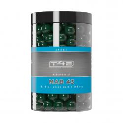 Munition Umarex T4E Billes PEINTURE VERTE CAL.43 X500