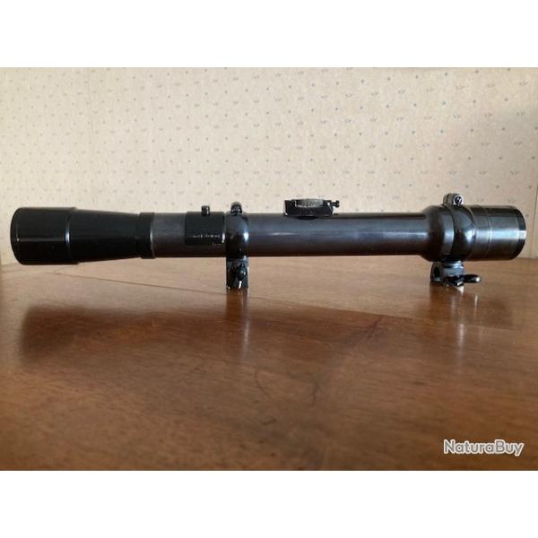 Lunette Allemande HELIOS  D.R.G.M. 5 x en acier avec montage en acier drivable pour rail de 14 mm
