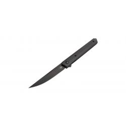 Boker Couteau Kwaiken Air G10 All Black - Lame 90mm - Manche G10 - Clip