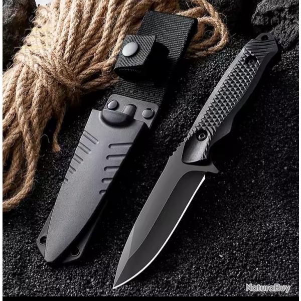 Couteau de survie tout terrain grande rsistance avec tui.   1 sans prix de rserve !!