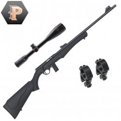Vente Flash ! Carabine Rossi 8122 Synthétique Cal.22LR + Lunette Lynx 6-24X50 + Collier Lynx vf25