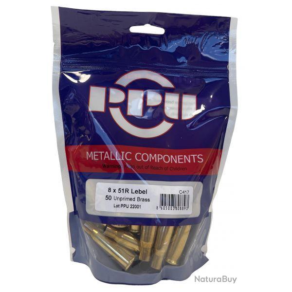 DOUILLES PARTIZAN CAL. 8x50R Lebel  x 50 douilles 2 sachets pour 100 douilles