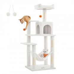 Arbre à chat hamac tour de jeux 143 cm gris clair 12_0003851