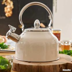 Bouilloire à sifflet Inox 2,5L diam.20cm Toutes feux induction