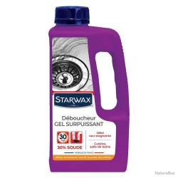 Déboucheur gel surpuissant soude caustique 30% 1L Starwax