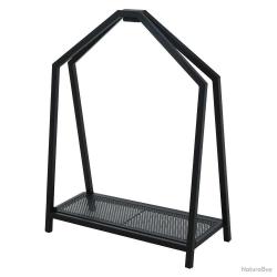 Porte bûches métal pliable 58 x 24 x 78 cm