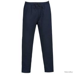 Jogging pantalon molleton marine coton/polyester 3 poches