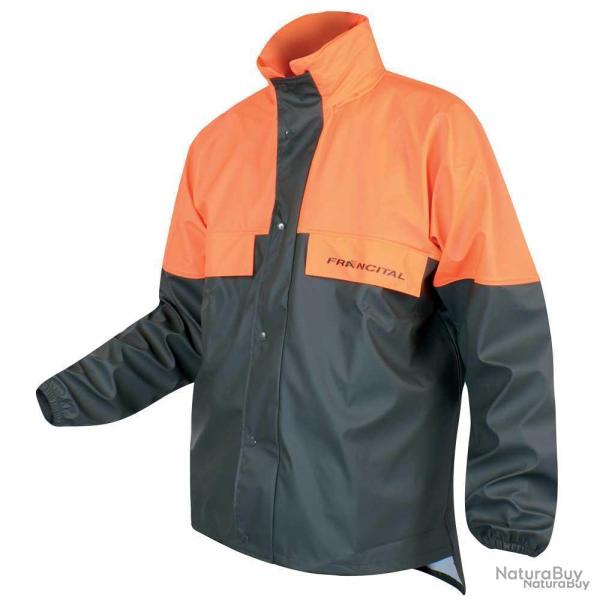 Veste de pluie Francital Barenton capuche intgre 2 poches