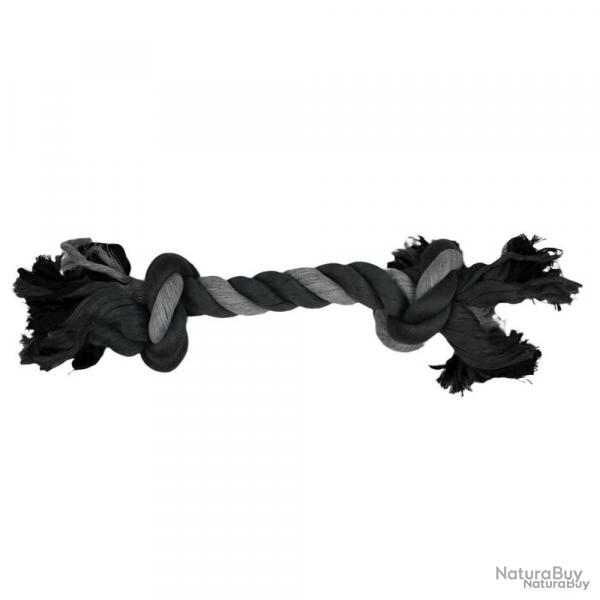 Jouet noeud en coton pour chien - Accessoire mordillage naturel