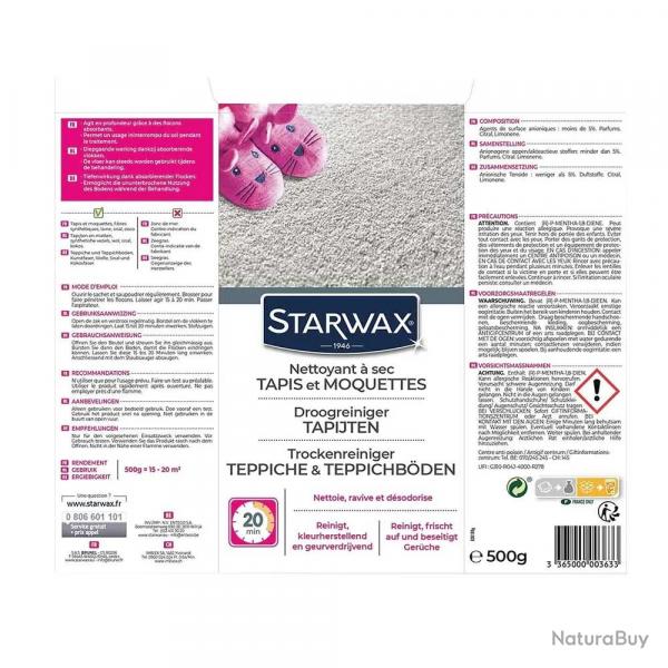 Nettoyant  sec pour tapis et moquettes Starwax 500g