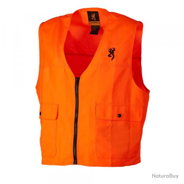 Gilet scurit Browning orange haute visibilit EPI T2XL