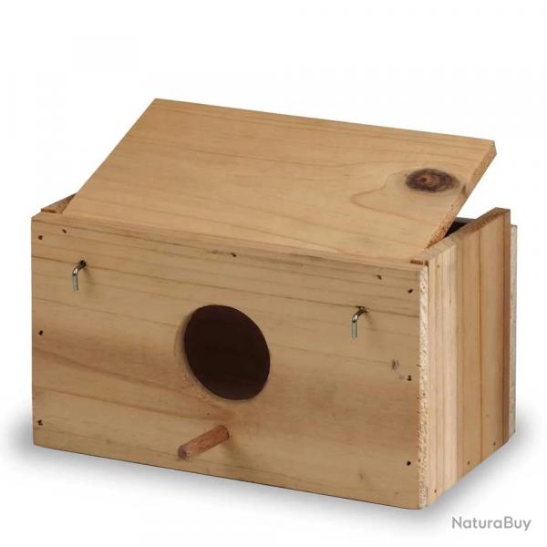 Nichoir oiseaux en bois 22x12x12,5cm - Abri jardin