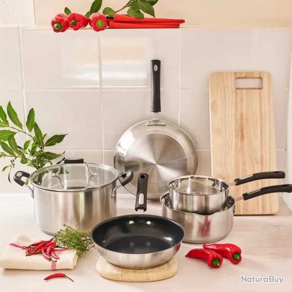 Batterie cuisine Équinox 6 pièces inox induction céramique