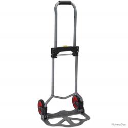 Chariot pliable acier 60kg 80x385x710mm plaque 386x240mm