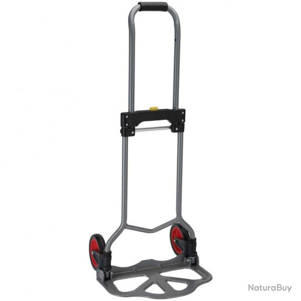 Chariot pliable acier 60kg 80x385x710mm plaque 386x240mm