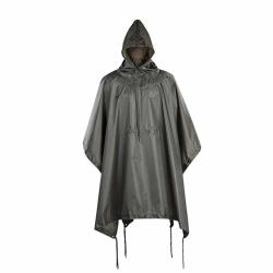 Poncho unisexe imperméable Kaki Taille unique - Protection pluie