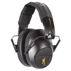 Casque Protection Compact Noir Pliable Tir Sportif Chasse