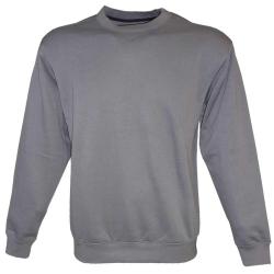 Sweat col rond gris - Pull casual confort TXL