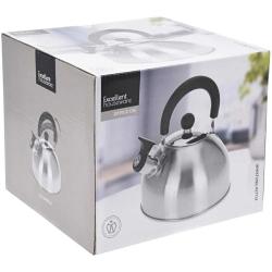 Bouilloire inox satiné 2,5L - 19,3x19,3x12cm - Acier 201