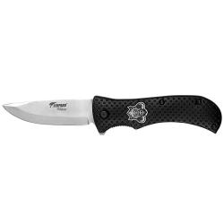 Couteau poche Wildgrip Sanglier lame inox 9 cm manche métal 21 cm