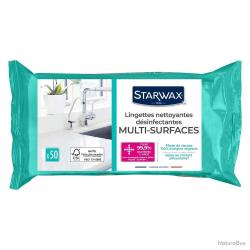 50 lingettes nettoyantes et désinfectantes Starwax