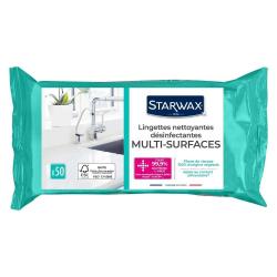 Lingettes désinfectantes x50 - Anti-bactéries Starwax