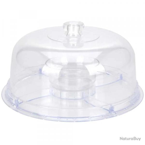 Plateau de service avec couvercle Ø30,5cm H20cm 890g